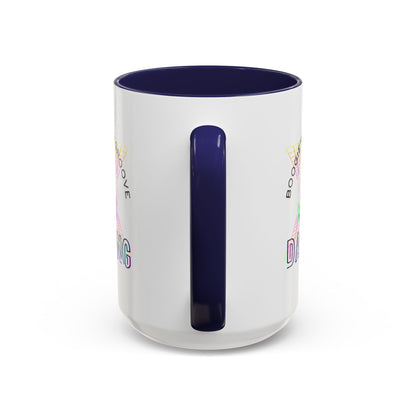 "Boogie, Hustle, Groove - Dancing" Disco Accent Coffee Mug – Fun Retro Dance Gift for Coffee Lovers