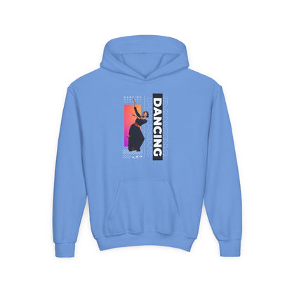 “Dancing” Female Dancer Streetwear Graphic | Unisex Youth Hoodie – Dance Hoodie for Kids & Young Performers