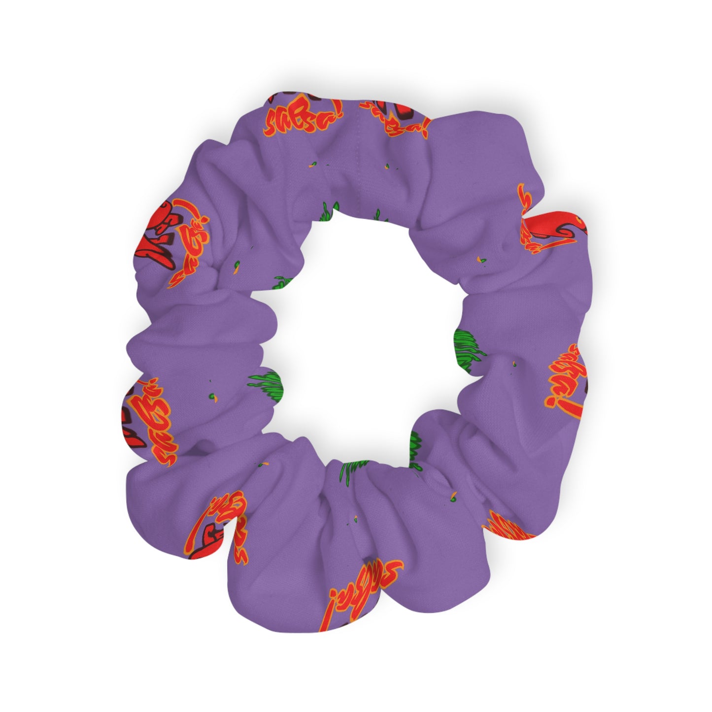 “What's a Pepper's Favorite Dance? Salsa!” Scrunchie – Funny Dance Pun Hair Accessory with Cute Pepper Graphic