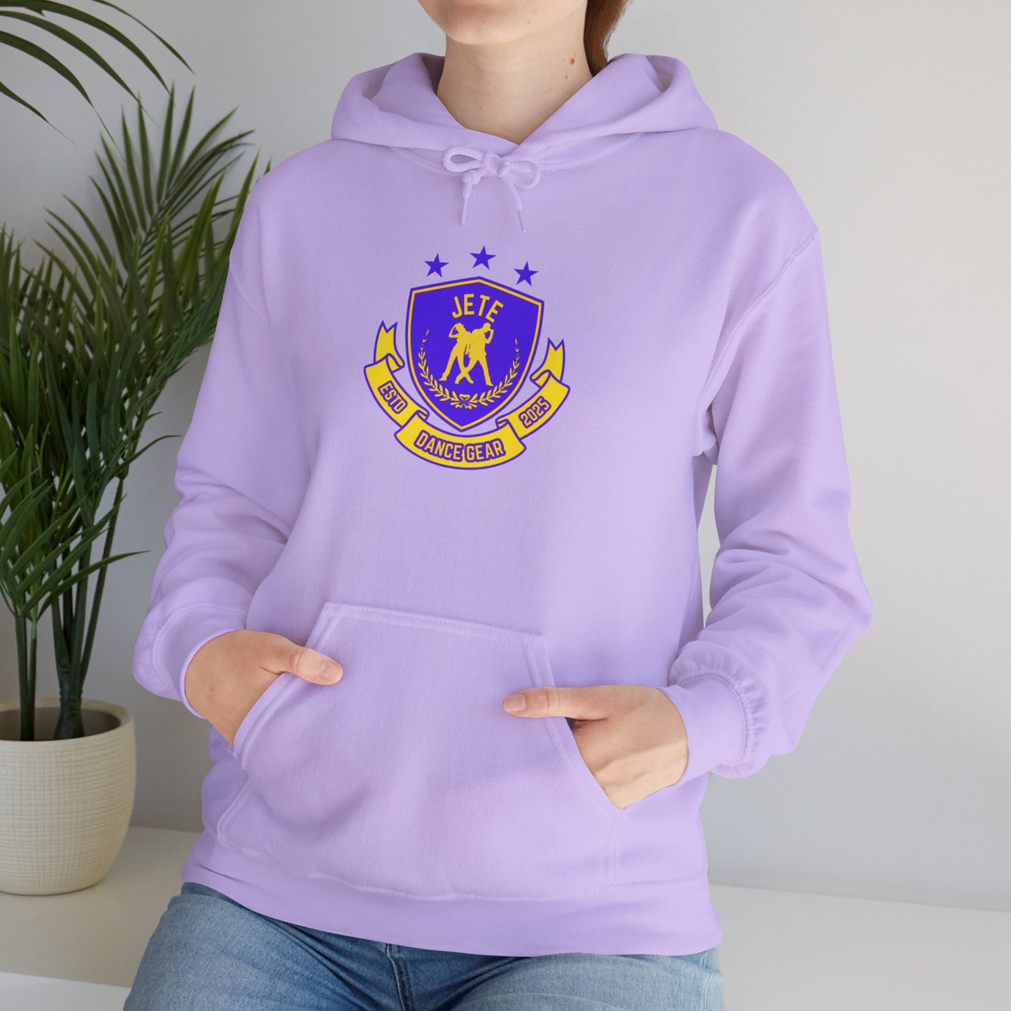 "Jeté Dance Gear" Unisex Hooded Sweatshirt – Collegiate Style Dance Hoodie for Dancers & Dance Lovers