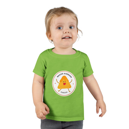 "Nacho Average Dancer" Toddler Dance T-Shirt – Cute Nacho Graphic Short Sleeve Tee for Kids
