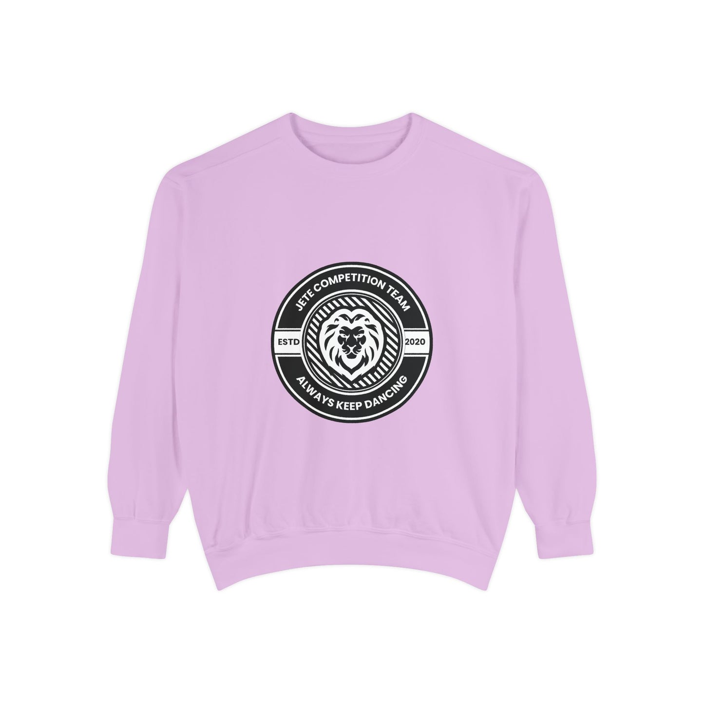 "Jeté Competition Team – Always Keep Dancing" Unisex Lightweight Crewneck Sweatshirt – Collegiate-Inspired Dance Team Pullover for Dancers & Studio Spirit Wear