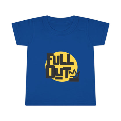"Full Out" Toddler Dance T-Shirt – Bold Streetwear-Inspired Graphic Short Sleeve Tee for Kids