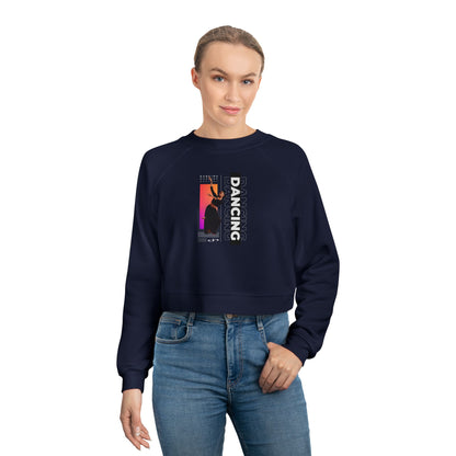 “Dancing” Female Dancer Streetwear Graphic | Ballet & Dance Sweatshirt for Dancers & Enthusiasts - Women’s Cropped Sweatshirt