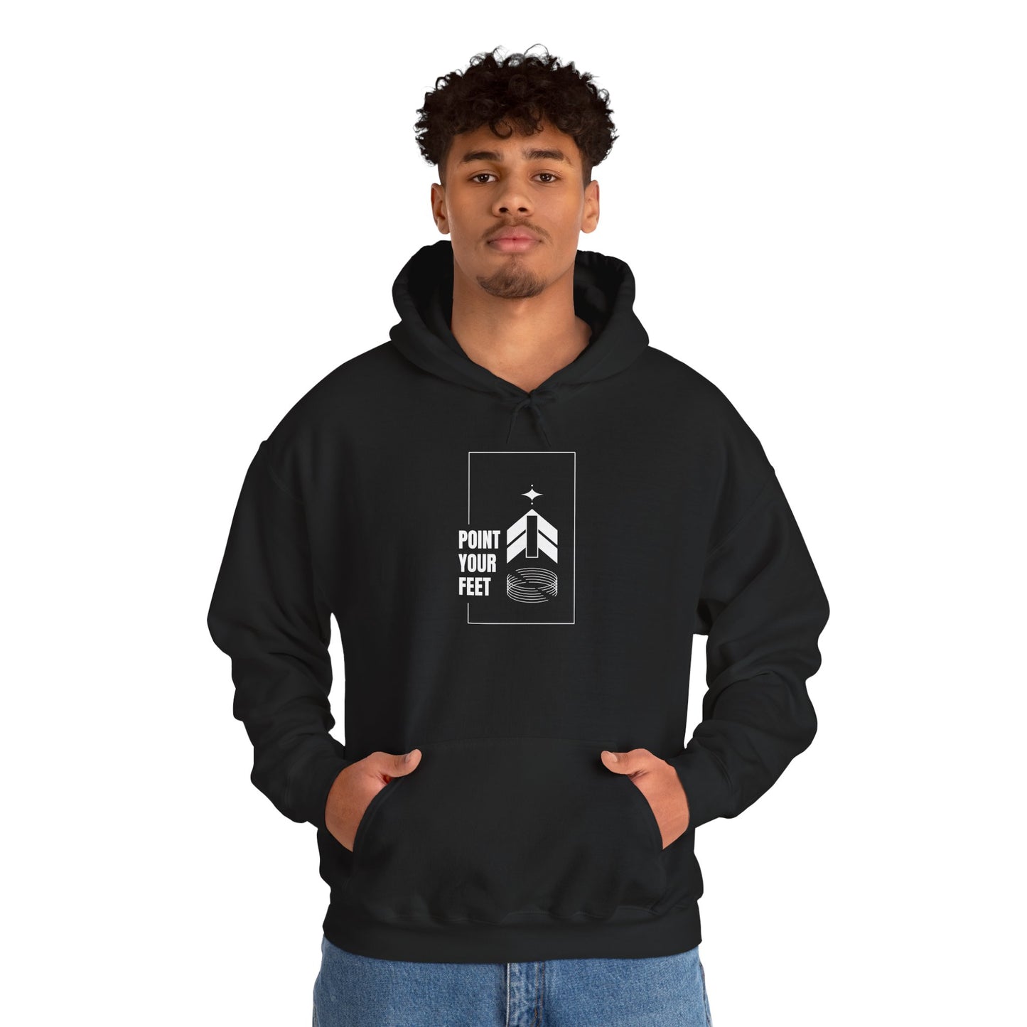 "Point Your Feet" Streetwear Dance Hoodie – Unisex Heavy Blend™ Hooded Sweatshirt for Dancers & Ballet Lovers