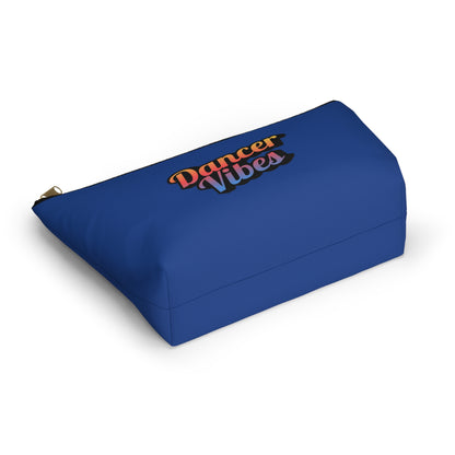 "Dancer Vibes" Makeup Bag – Colorful Text-Based Dance Graphic – Fun Dance-Themed Zipper Pouch for Cosmetics, Accessories & Travel Essentials