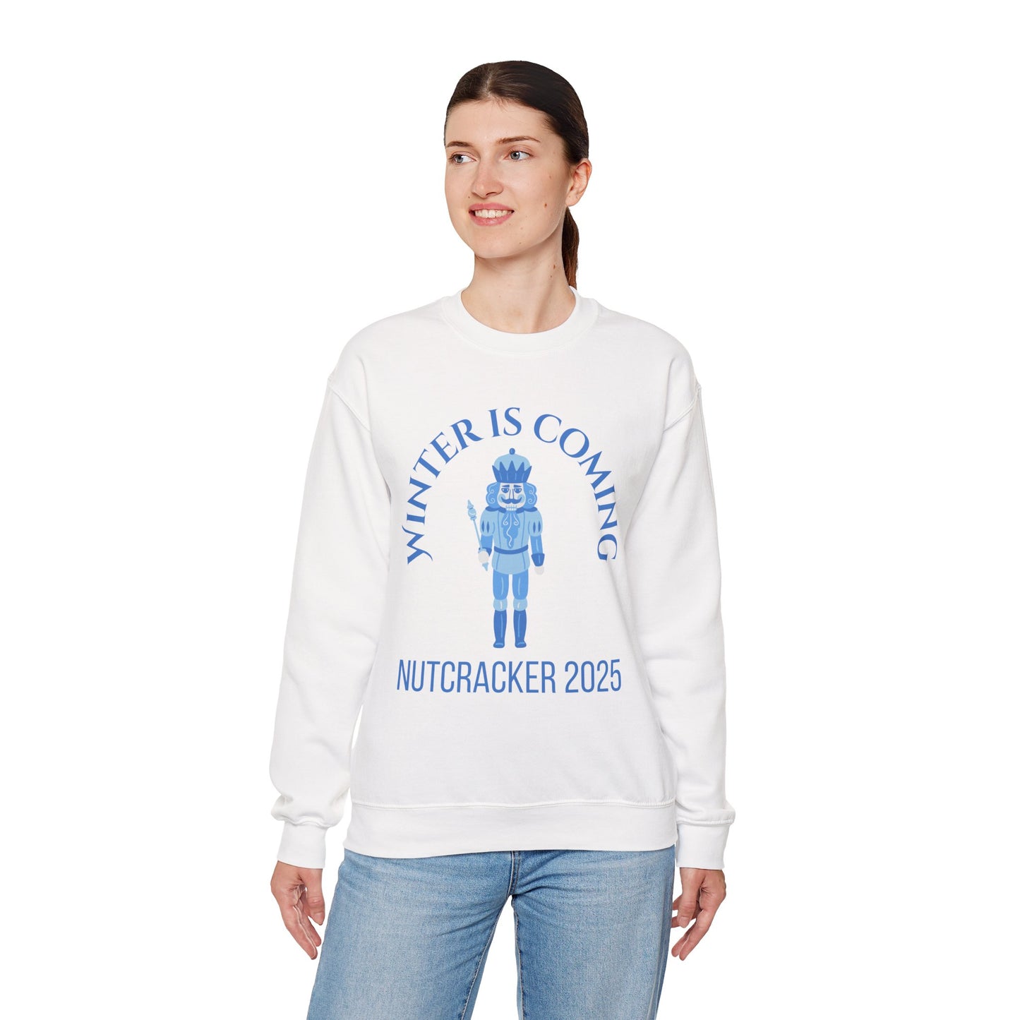 “Winter Is Coming Nutcracker 2025” ADULT Sweatshirt – Unisex Heavy Blend Crewneck | Holiday Dance Sweatshirt for Ballet Dancers