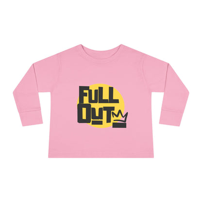 "Full Out" Toddler Dance T-Shirt – Bold Streetwear-Inspired Graphic Long Sleeve Tee for Kids
