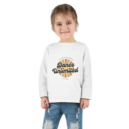 "Dance Unlimited – Potential & Growth" Toddler Dance T-Shirt – Retro Long Sleeve Tee for Kids