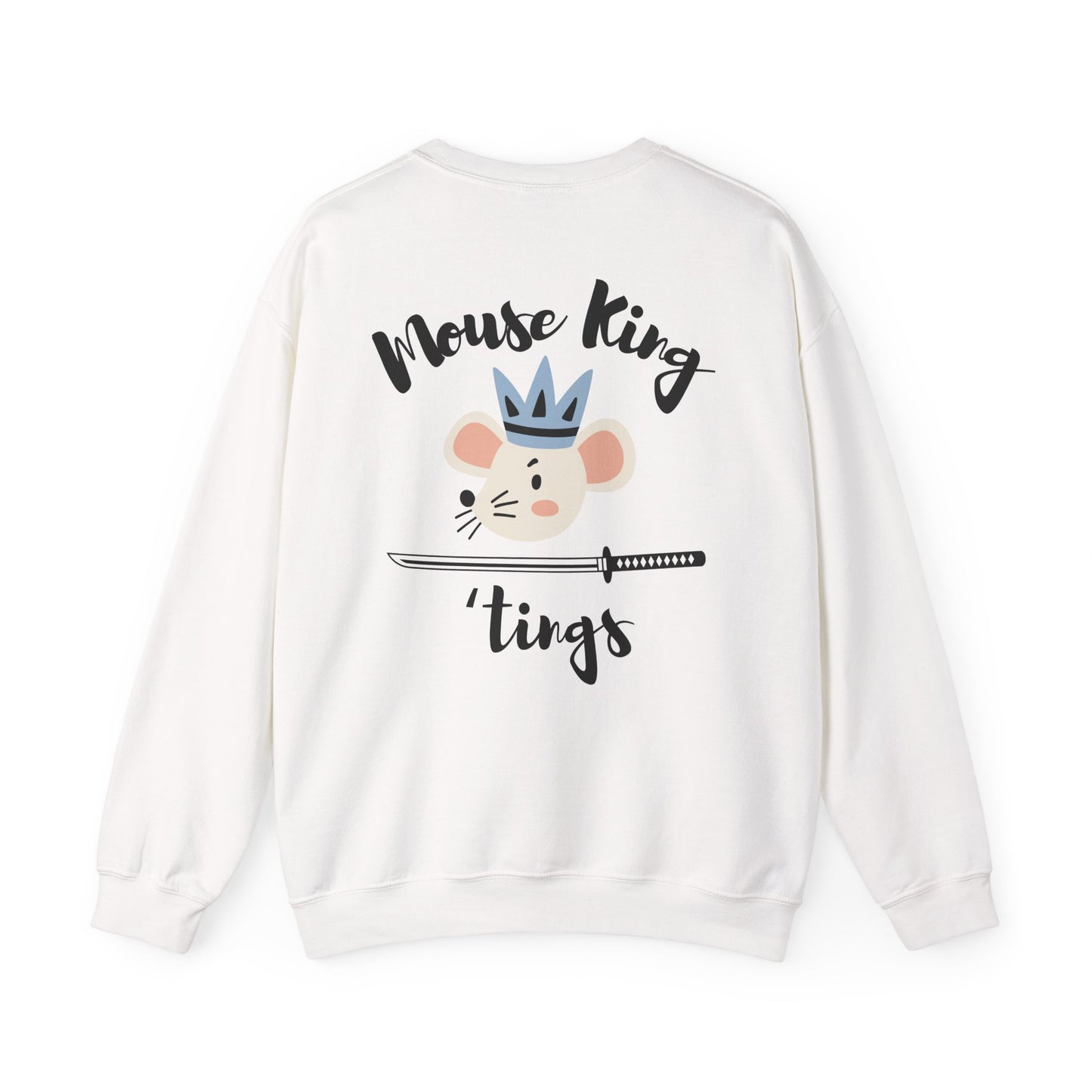 “Mouse King ’Tings” Back Print ADULT Sweatshirt + “Nutcracker 2025” Front – Unisex Heavy Blend Crewneck | Ballet Holiday Dance Apparel