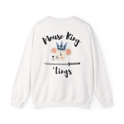 “Mouse King ’Tings” Back Print ADULT Sweatshirt + “Nutcracker 2025” Front – Unisex Heavy Blend Crewneck | Ballet Holiday Dance Apparel