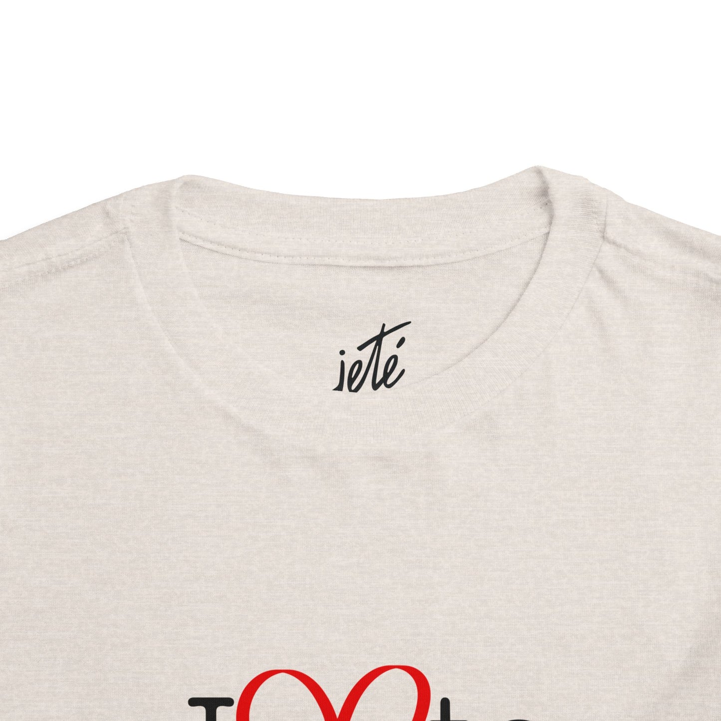 "I Love to Dance" Toddler Short Sleeve Tee – Hand-Drawn Heart Graphic Dance Lover T-Shirt