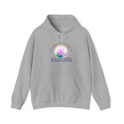 "Boogie, Hustle, Groove - Dancing" Streetwear Dance Graphic – Unisex Heavy Blend™ Hooded Sweatshirt