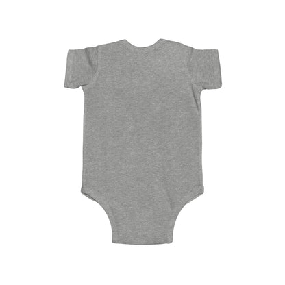 "Jeté Dance Gear" Infant Short Sleeve Bodysuit – Collegiate-Inspired Dance Graphic Baby Outfit for Future Dancers