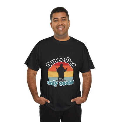 "Dance Dad" Unisex Heavy Cotton Tee – Funny Retro Dance Shirt for Cool Dads