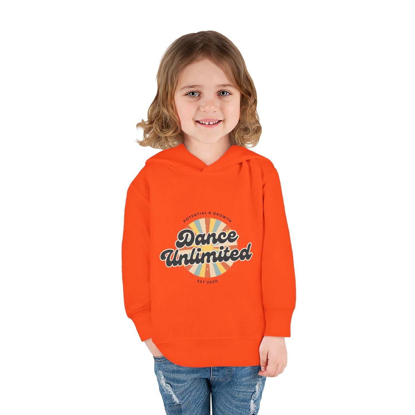 “Dance Unlimited - Potential & Growth” Toddler Fleece Hoodie – Retro Dance Graphic Sweatshirt