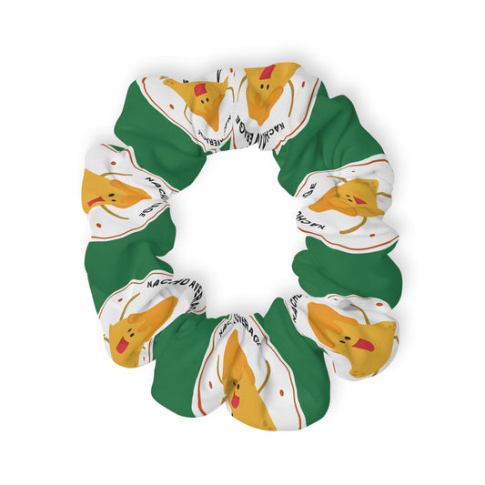 “Nacho Average Dancer” Scrunchie – Funny Dance Pun Hair Accessory with Cute Nacho Graphic