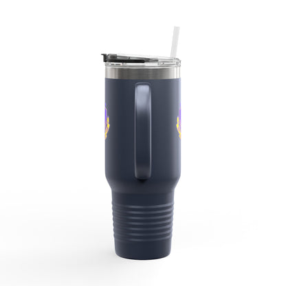 "Jeté Dance Gear Estd 2025" | 40oz Insulated Travel Mug with Collegiate-Inspired Graphic – Durable Stainless Steel Tumbler for Dancers & Dance Lovers