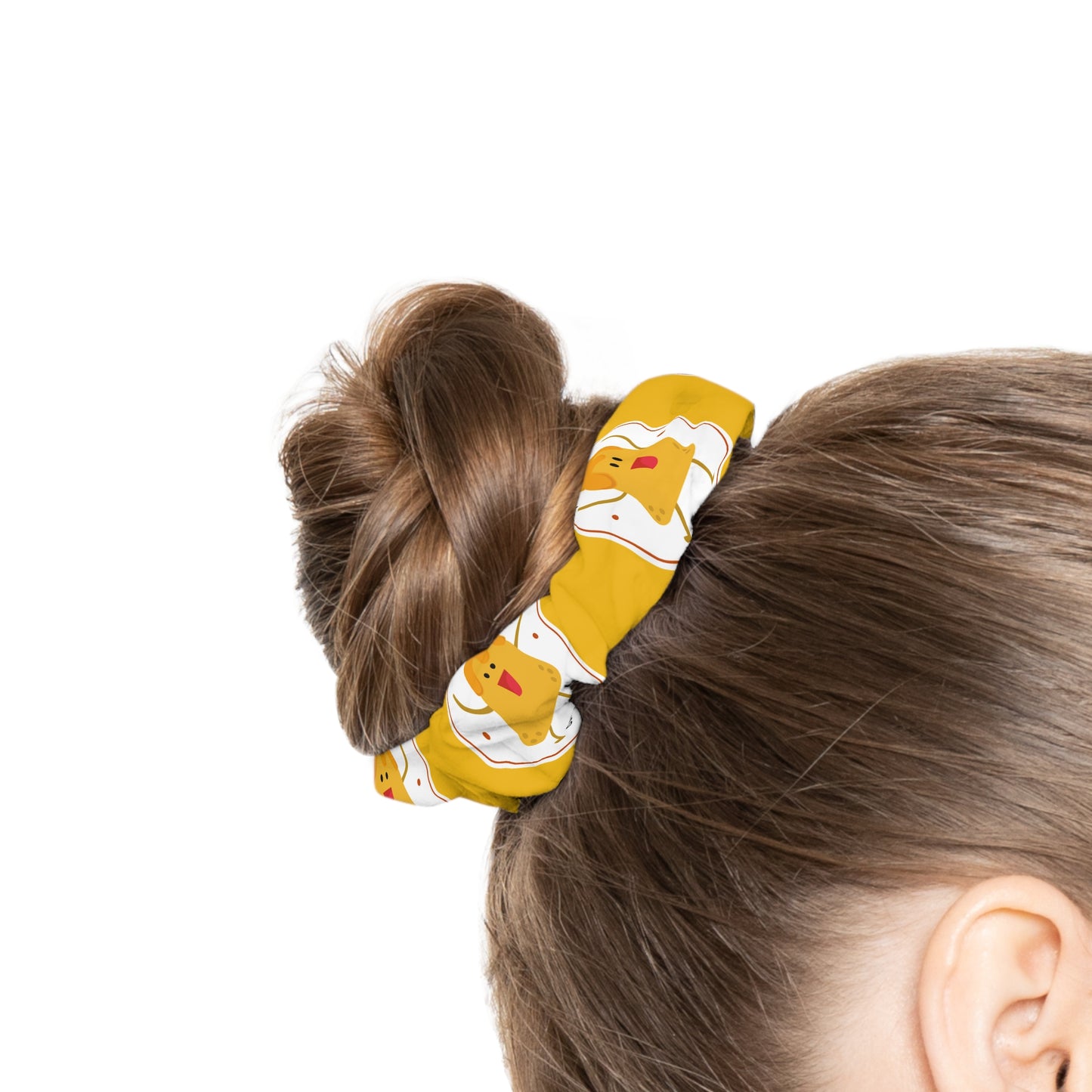 “Nacho Average Dancer” Scrunchie – Funny Dance Pun Hair Accessory with Cute Nacho Graphic
