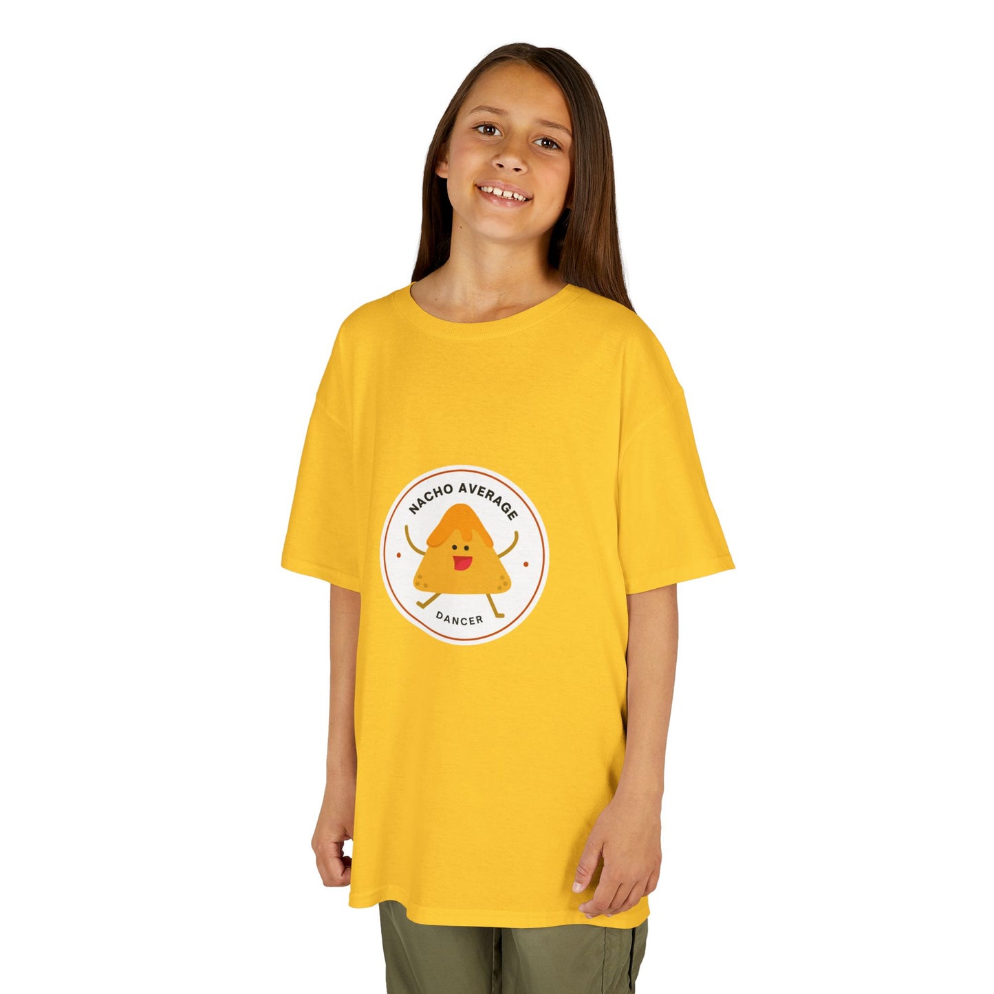 "Nacho Average Dancer" Youth Dance T-Shirt – Cute Nacho Graphic Tee for Kids Who Love to Dance