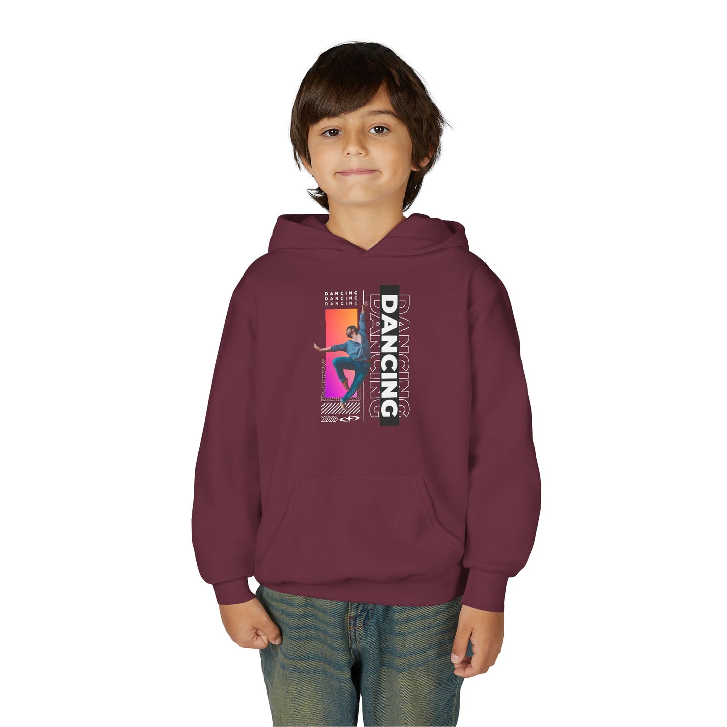 “Dancing” Male Dancer Streetwear Graphic | Unisex Youth Hoodie – Dance Hoodie for Kids & Young Performers