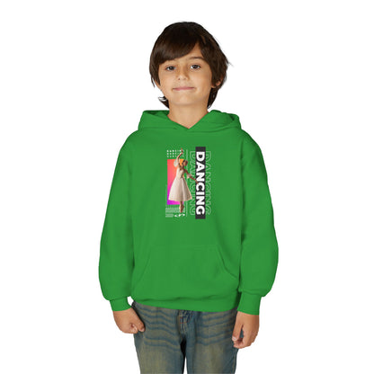 “Dancing” Female Dancer Streetwear Graphic | Unisex Youth Hoodie – Dance Hoodie for Kids & Young Performers