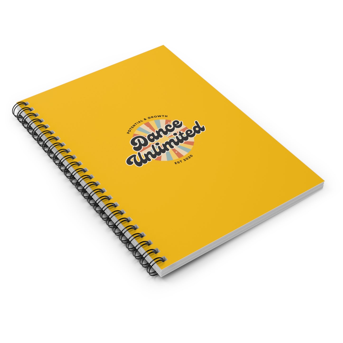 "Dance Unlimited – Potential & Growth" Spiral Notebook – Retro Dance Journal for Dancers, Students & Creative Goal Setters