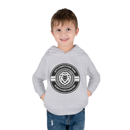 “Jeté Competition Team: Always Keep Dancing” Toddler Pullover Fleece Hoodie – Collegiate Dance Graphic |  Sweatshirt for Kids