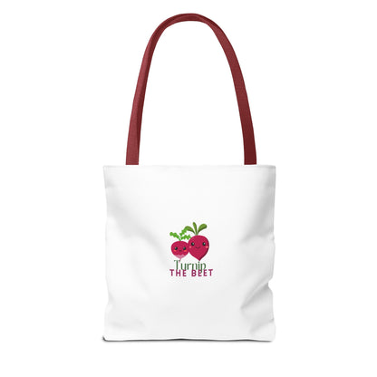 "Turnip the Beet" Canvas Tote Bag – Cute Veggie Graphic Dance-Themed Reusable Bag for Grocery Runs, Dance Class & Everyday Use