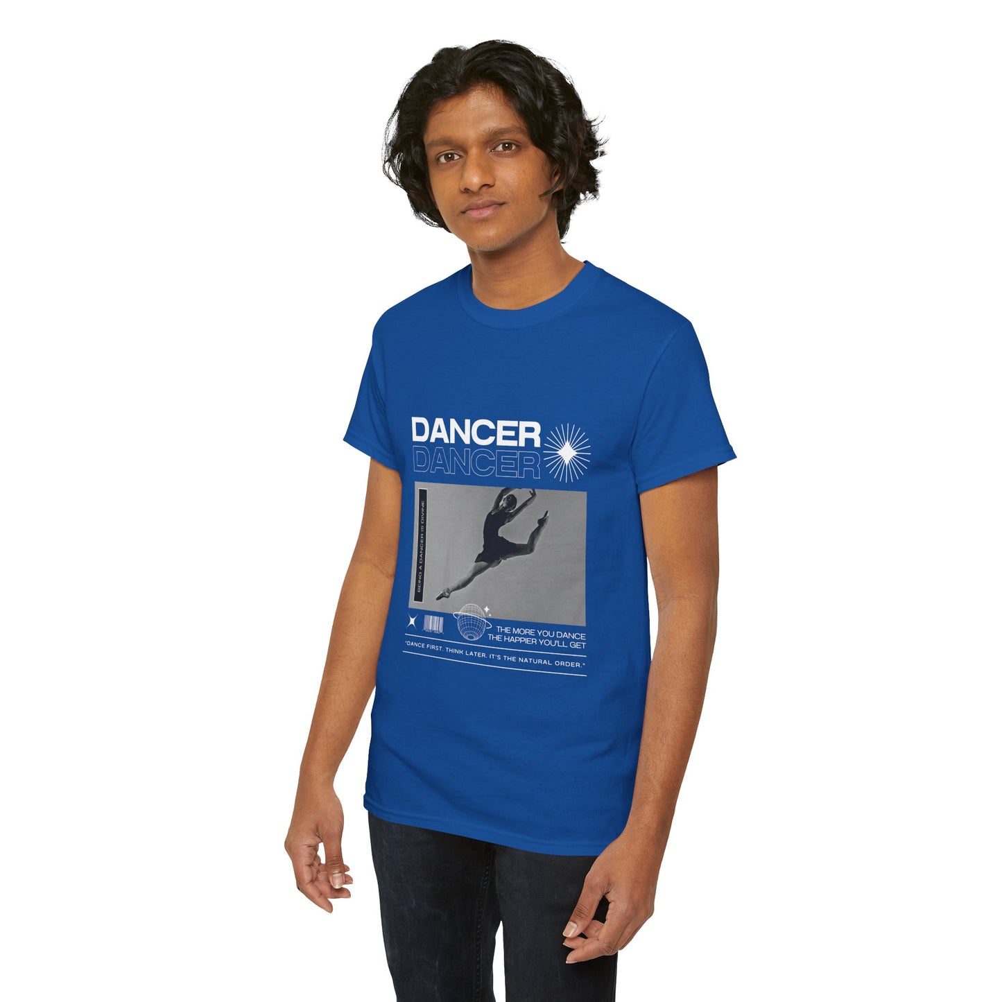 “Dancer” Mottos Streetwear Tee – Unisex Heavy Cotton Dance T-Shirt with Bold Graphic