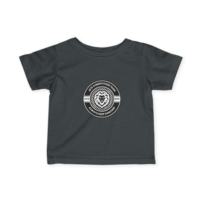 "Jeté Competition Team – Always Keep Dancing" Infant Fine Jersey Tee – Collegiate-Inspired Baby Dance T-Shirt for Future Performers