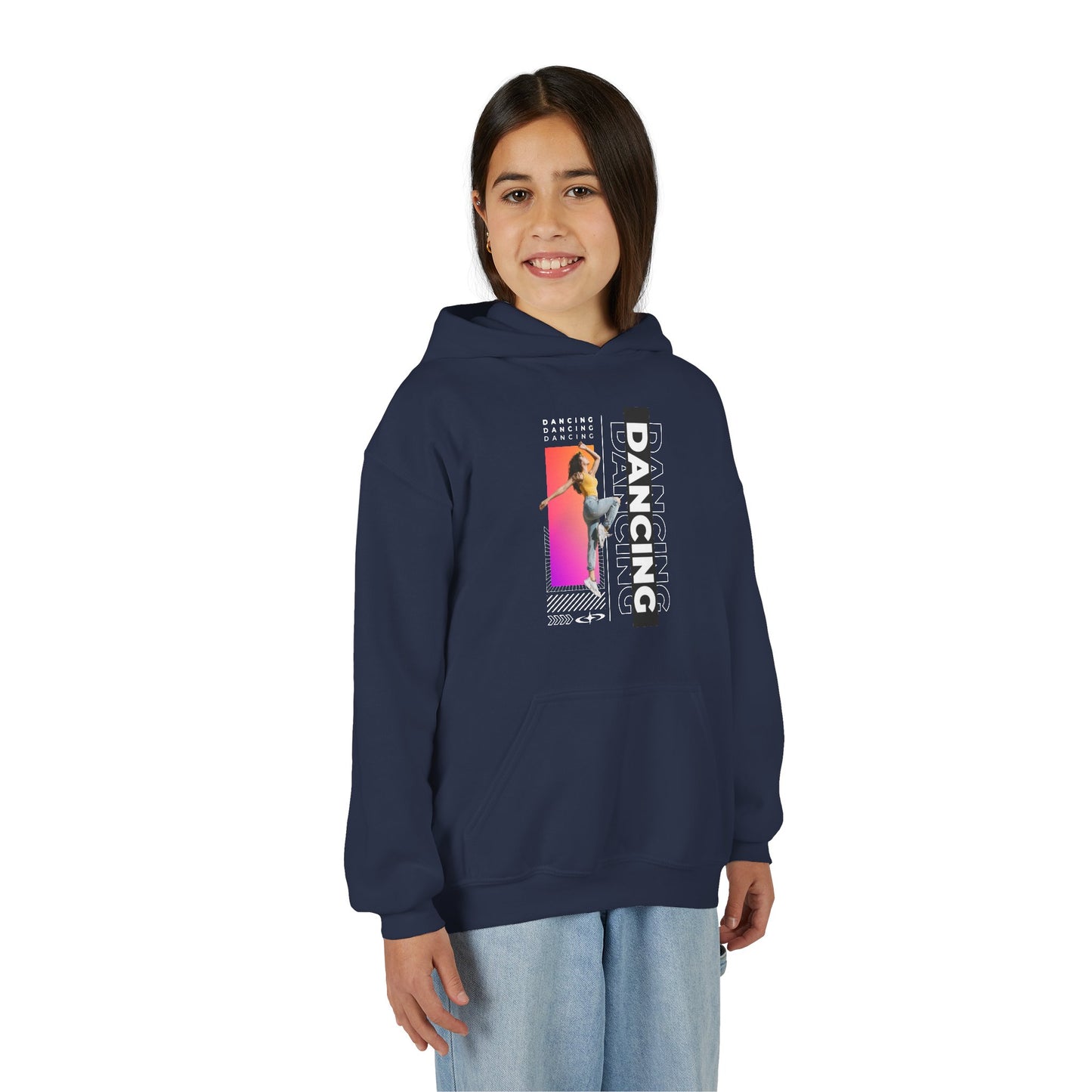 “Dancing” Female Dancer Streetwear Graphic | Unisex Youth Hoodie – Dance Hoodie for Kids & Young Performers