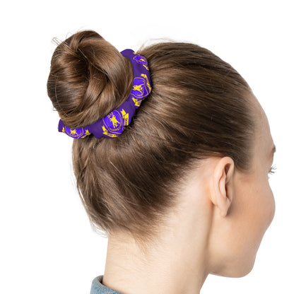 “Jeté Dance Gear” Scrunchie – Collegiate-Inspired Dance Team Hair Accessory for Dancers