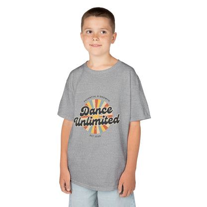 “Dance Unlimited: Potential & Growth” Retro Graphic T-Shirt for Kids – Motivational Dance Shirt - Youth Dance Inspiration Tee