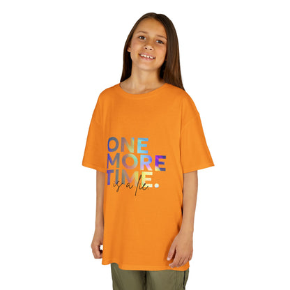 “One More Time is a Lie” Colorful Dancer Shirt – Funny Dance Practice Saying T-Shirt for Kids - Youth Dance Graphic Tee