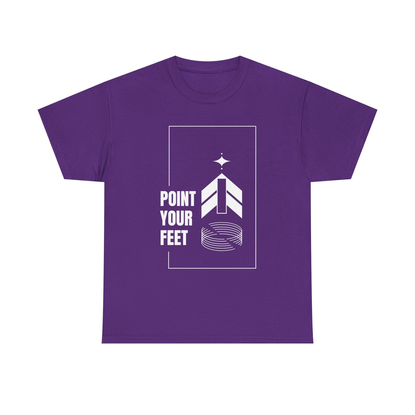 "Point Your Feet" Streetwear Dance Tee – Unisex Heavy Cotton Ballet-Inspired T-Shirt for Dancers