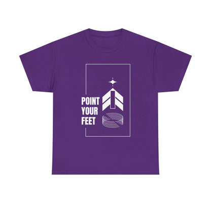 "Point Your Feet" Streetwear Dance Tee – Unisex Heavy Cotton Ballet-Inspired T-Shirt for Dancers