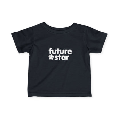 “Future Star” Infant Fine Jersey Tee – Cute Dance-Themed Baby T-Shirt for Little Performers and Rising Stars