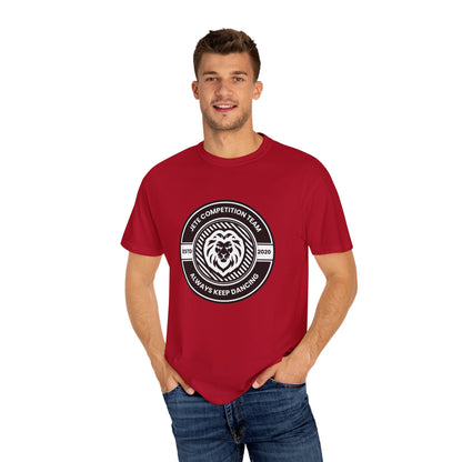 "Jeté Competition Team,  Always Keep Dancing" Unisex Garment-Dyed T-Shirt – Collegiate-Style Dance Graphic Tee – Shirt for Dancers & Teams