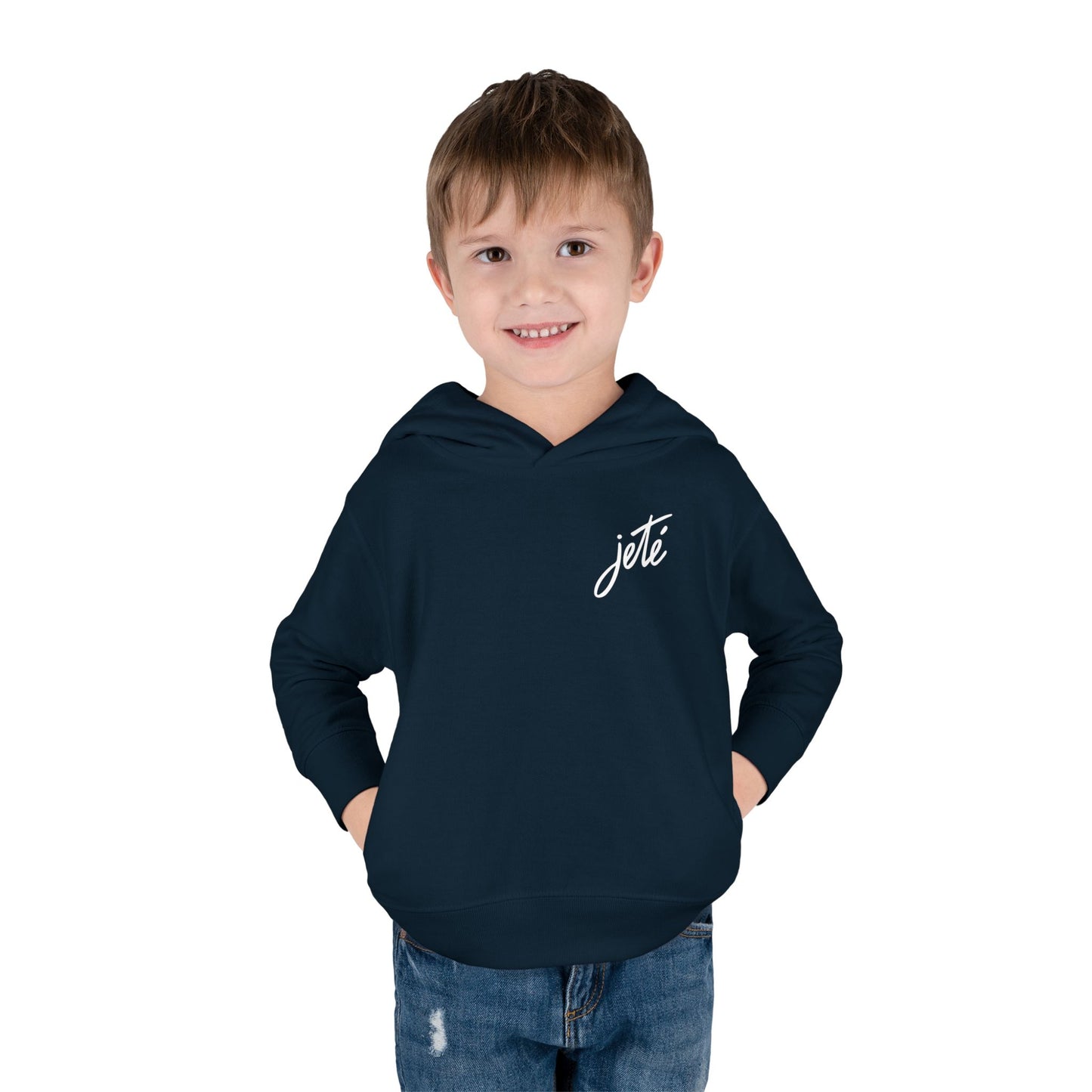 “Jeté” Official  Logo | Ballet & Dance Hoodie for Kids & Young Dance Enthusiasts - Toddler Pullover Hoodie