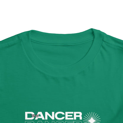 “Tiny Dancer" Toddler Short Sleeve T-Shirt – Streetwear-Inspired Recital Photo Graphic Tee for Kids