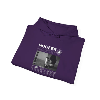 “Hoofer” Tap Dance Text with Streetwear-Style Tap Shoes Graphic – Unisex Heavy Blend™ Hooded Sweatshirt – Cozy Dance Hoodie for Tap Dancers & Dance Enthusiasts