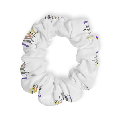 “One More Time Is a Lie” Scrunchie – Funny Dance Rehearsal Hair Accessory with Colorful Text Graphic