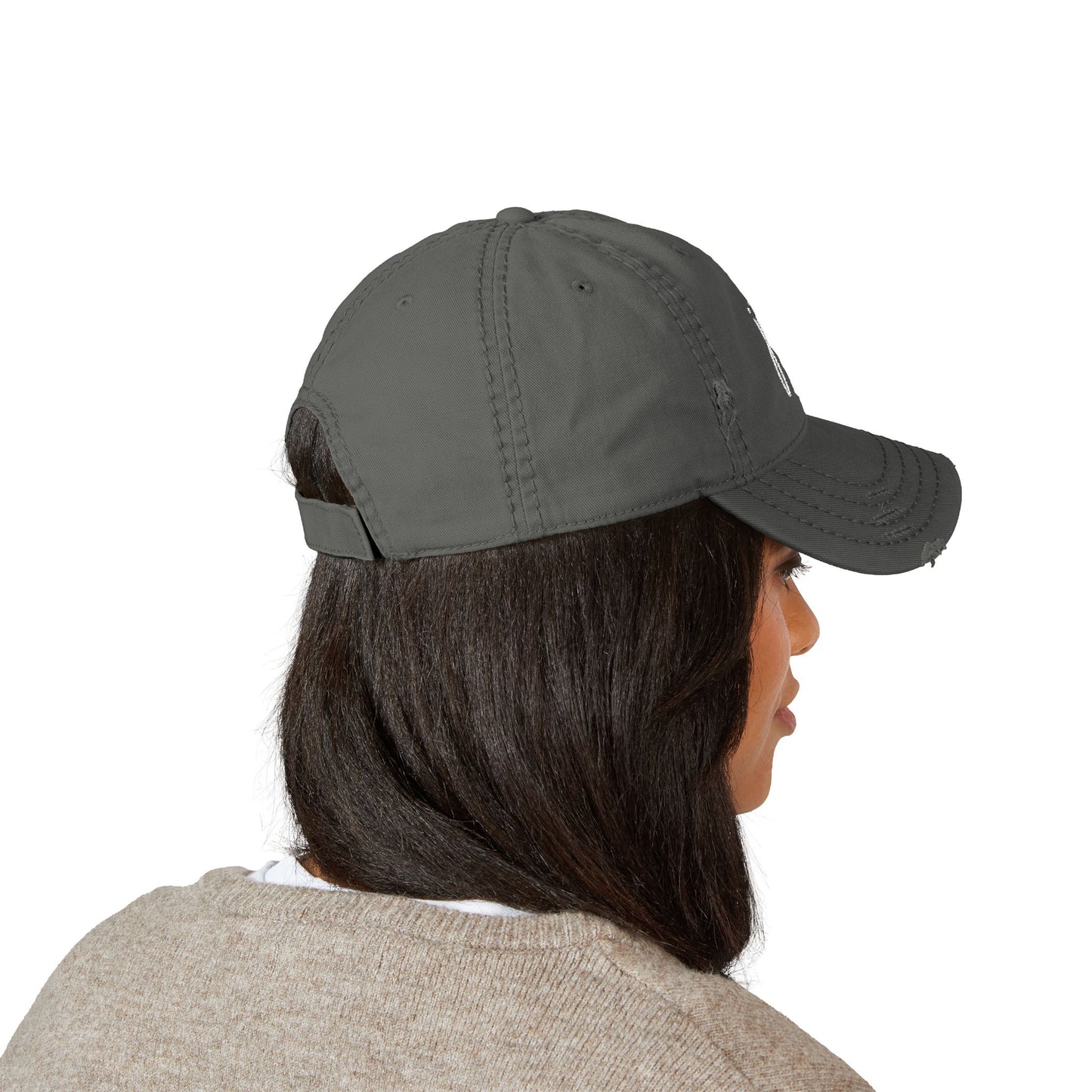 “Jeté” Embroidered Dance Logo - Unisex Distressed Baseball Cap – Vintage-Style Adjustable Hat for Dancers & Dance Lovers