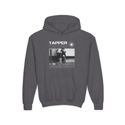 “Tapper” Tap Shoes Streetwear Graphic | Unisex Youth Hoodie – Tap Dance Hoodie for Kids & Young Performers