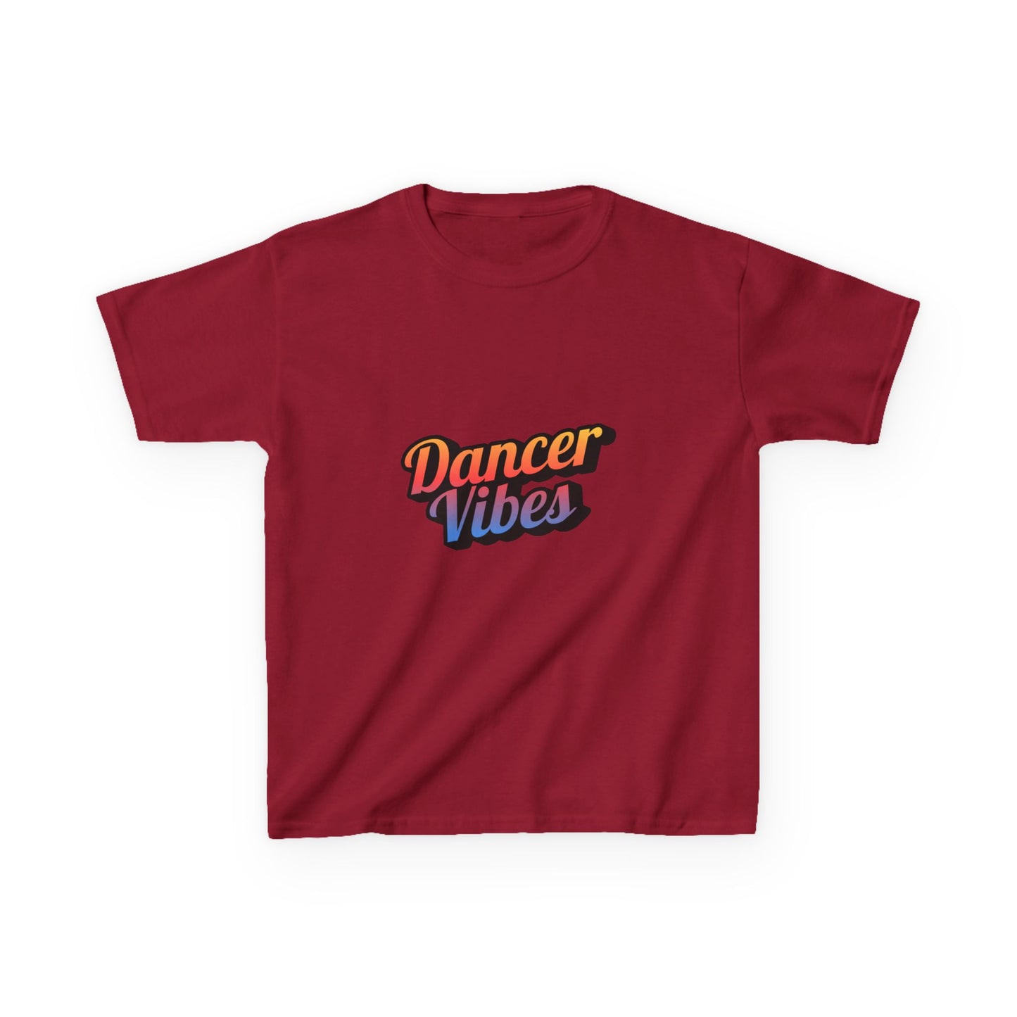 “Dancer Vibes” Colorful Graphic Tee for Kids | Dance-Themed Short Sleeve Shirt - Youth Dance T-Shirt