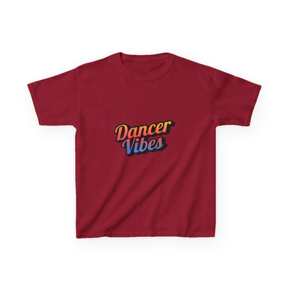“Dancer Vibes” Colorful Graphic Tee for Kids | Dance-Themed Short Sleeve Shirt - Youth Dance T-Shirt