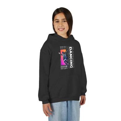 “Dancing” Male Dancer Streetwear Graphic | Unisex Youth Hoodie – Dance Hoodie for Kids & Young Performers