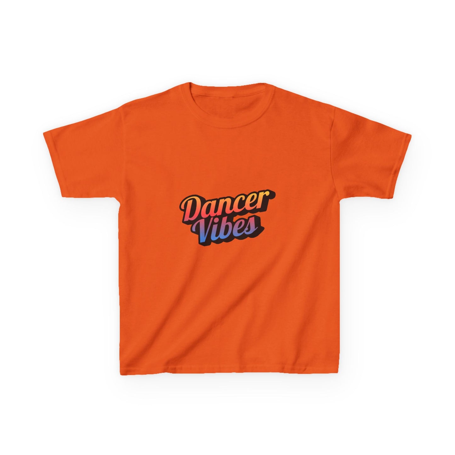 “Dancer Vibes” Colorful Graphic Tee for Kids | Dance-Themed Short Sleeve Shirt - Youth Dance T-Shirt