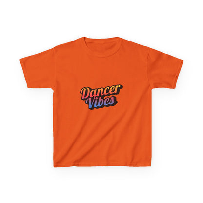 “Dancer Vibes” Colorful Graphic Tee for Kids | Dance-Themed Short Sleeve Shirt - Youth Dance T-Shirt
